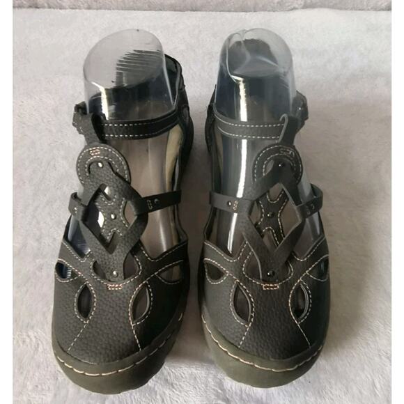 JBU by Jambu Womens Gray Sydney Flat Memory Foam Shoes Sandals Size 7.5 T Strap - Picture 1 of 9